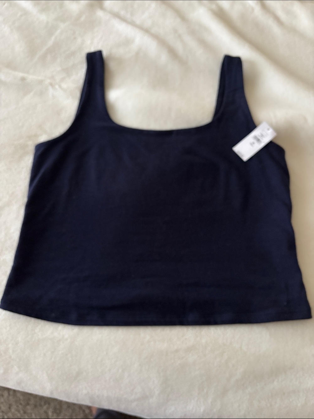 GAP Navy Square Neck Tank Top - Womens